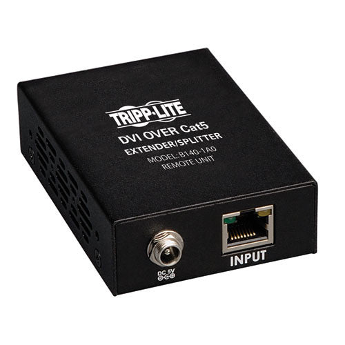 B140-1A0 - DVI over Cat5/Cat6 Active Extender, Box-Style Remote Video Receiver, 1920x1080 at 60Hz, Up to 200-ft.