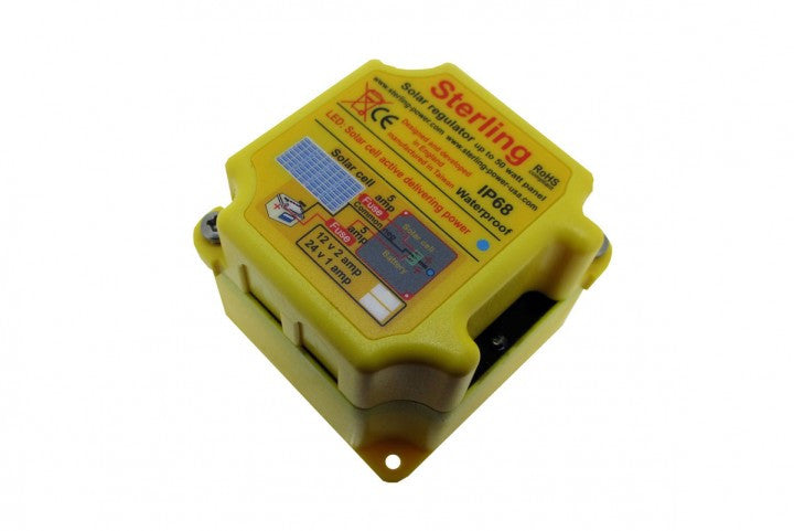 Sterling Solar Regulator, Small 2A Switching Regulator Waterproof IP66