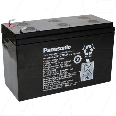 Panasonic LCR127R2P SLA Battery