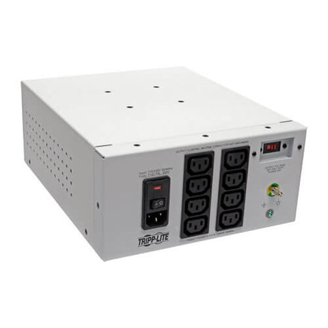 Dual-Voltage 115/230V 1000W 60601-1 Medical-Grade Isolation Transformer C14 Inlet, 8 C13 Outlets